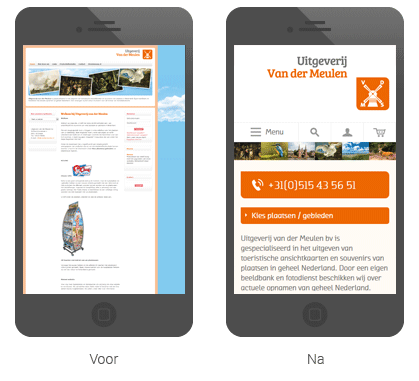 Responsive webdesign voor Uitgeverij van der Meulen