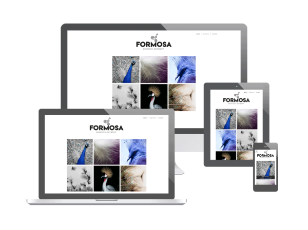 Website voor Formosa Grafisch Ontwerp