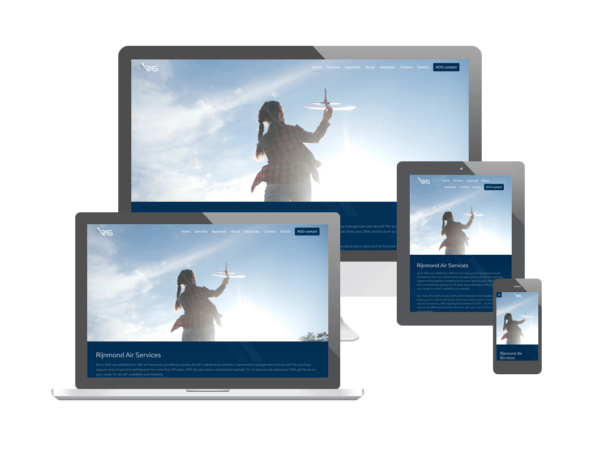 Website voor Rijnmond Air Services