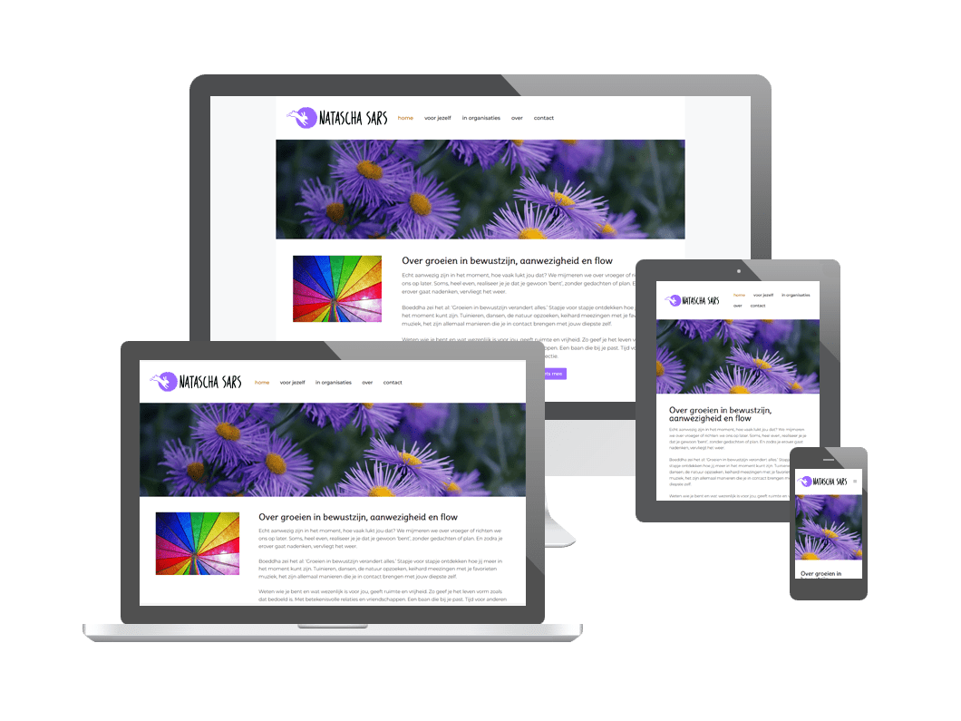 Website voor Natascha Sars