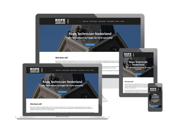 Nieuwe website voor Rope Technician Nederland