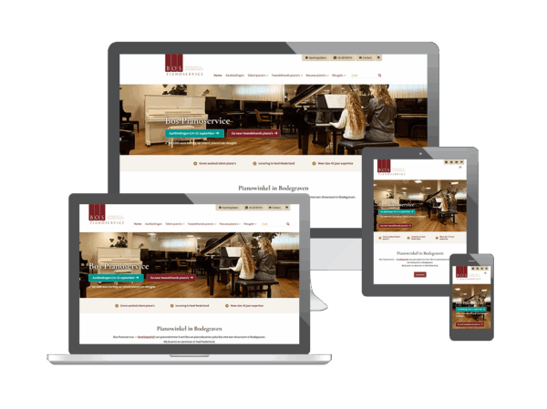 Webshop voor Bos Pianoservice